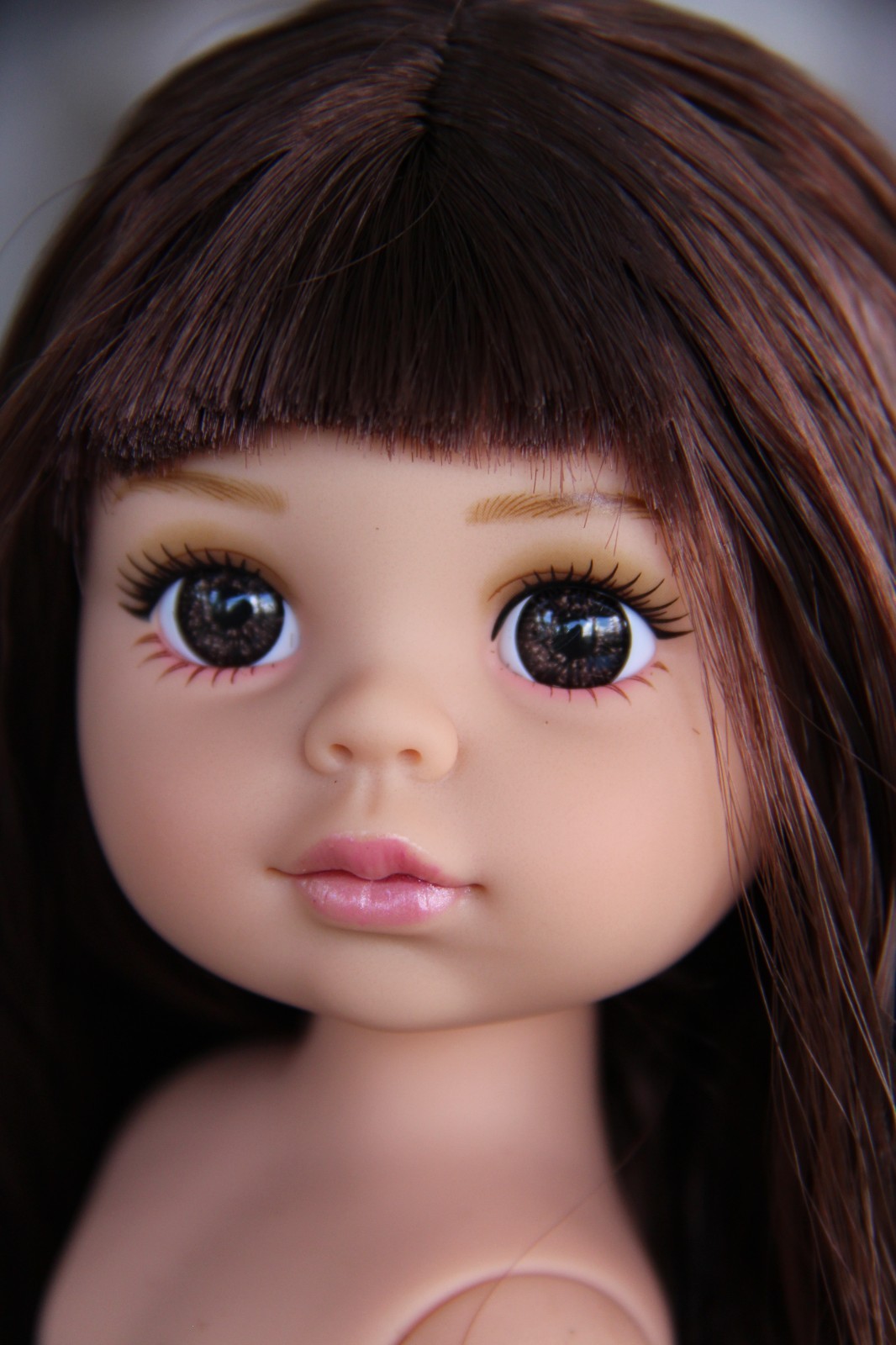 iDoll Shyann 12.5″ ~Big Brown Eyes~Long Brown Hair~Nude Paola Reina Style