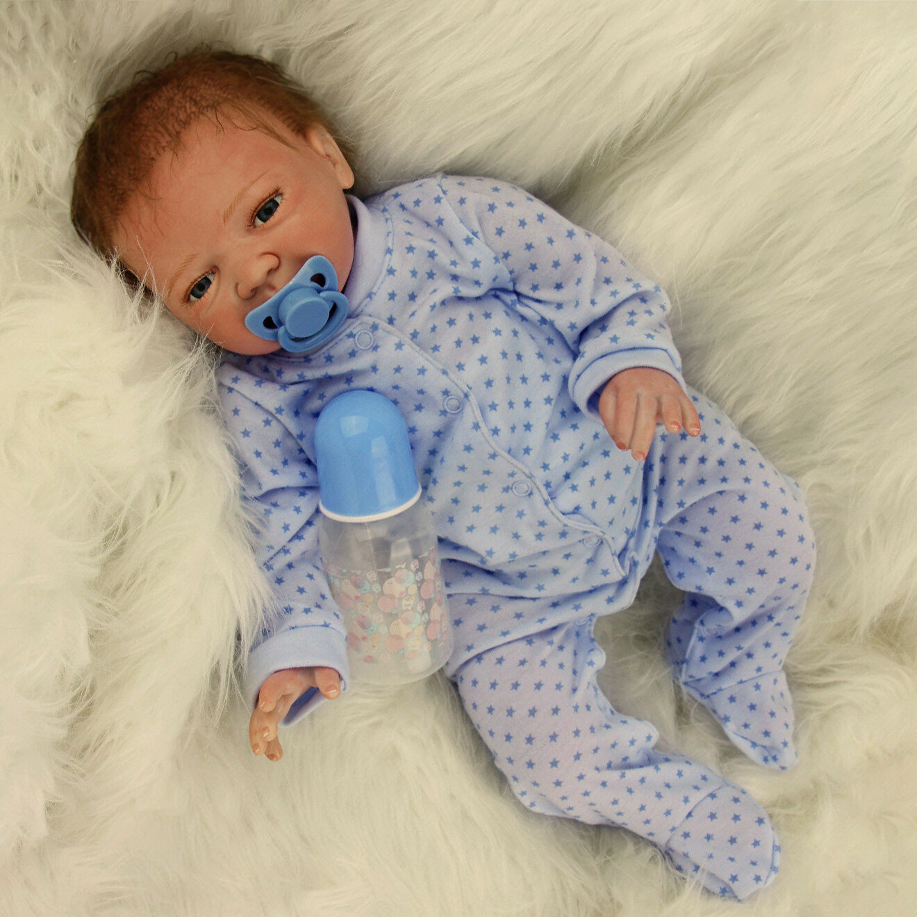 22″ Handmade Reborn Baby Dolls Realistic Boy Doll Vinyl Silicone Newborn XMAS