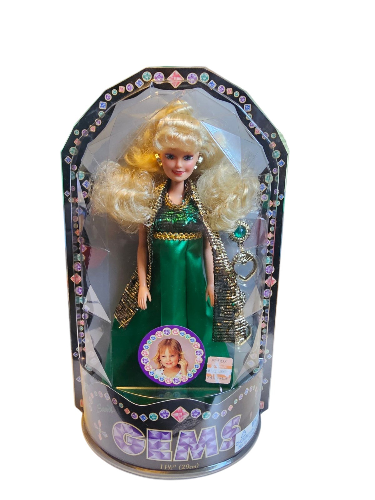 Vintage Totsy Sandi Gems Blonde Green Dress Doll 11 Inches New Sealed