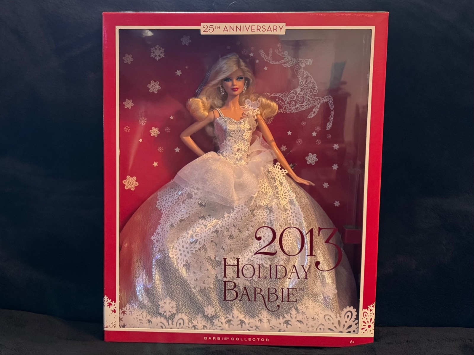 2013 Holiday Barbie Doll 25th Anniversary Mattel NIB