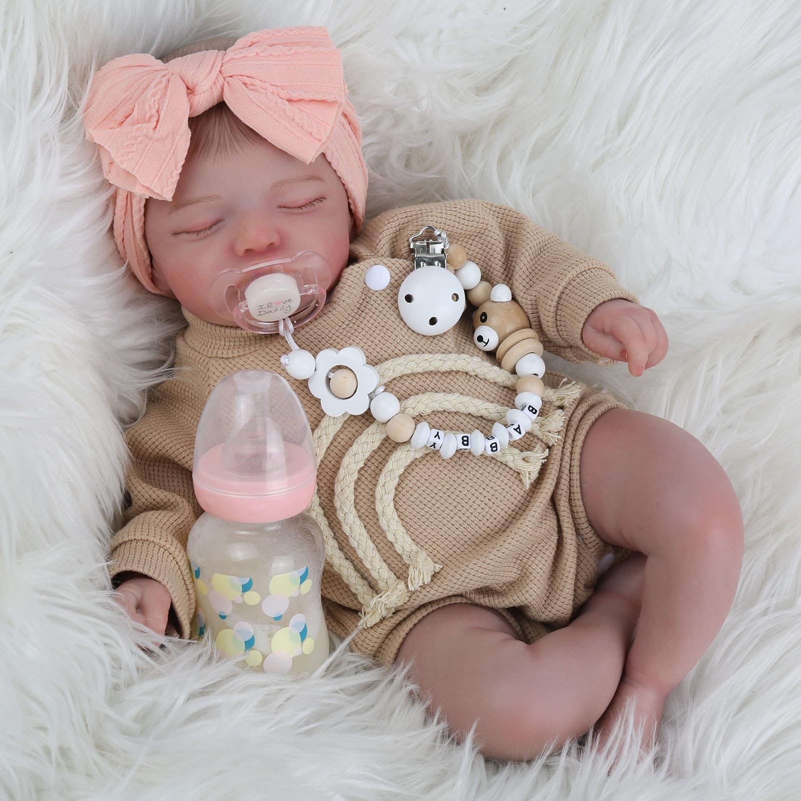 Lifelike Reborn Baby Dolls-20 inch Sleeping Realistic Newborn Baby Dolls, Sof…