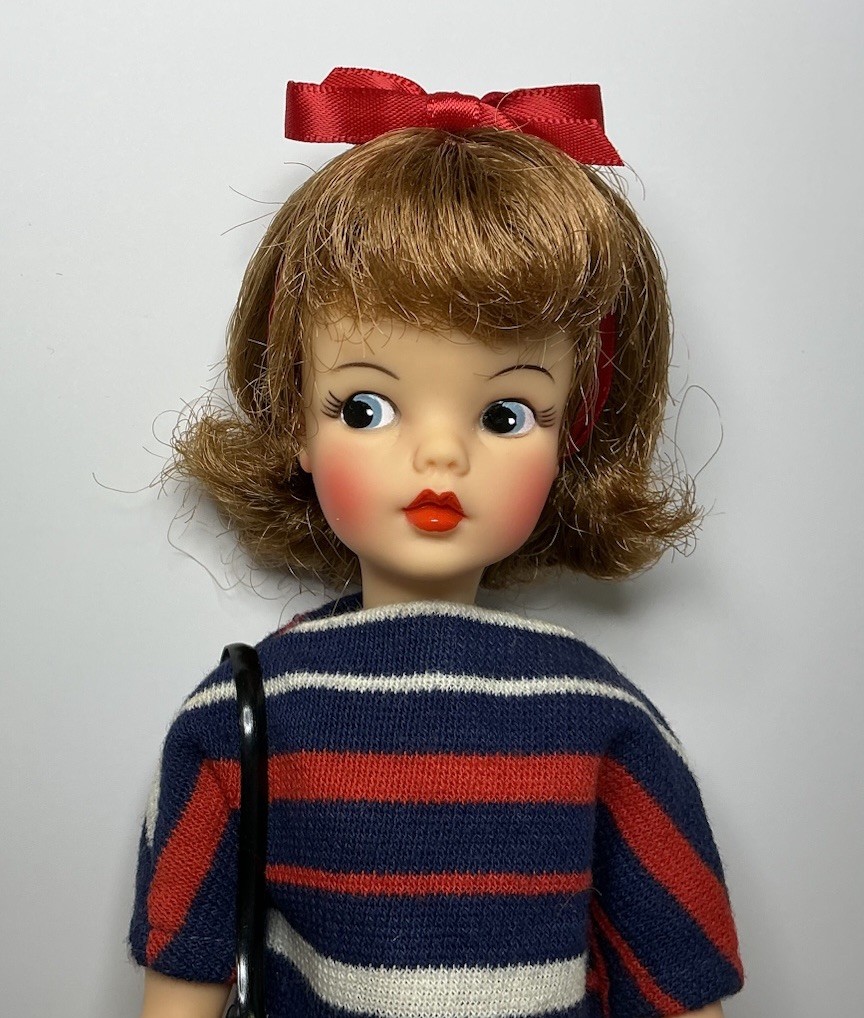 VINTAGE IDEAL TAMMY DOLL BLONDE DOLL IN TAGGED PICNIC PARTY OUTFIT ADORABLE