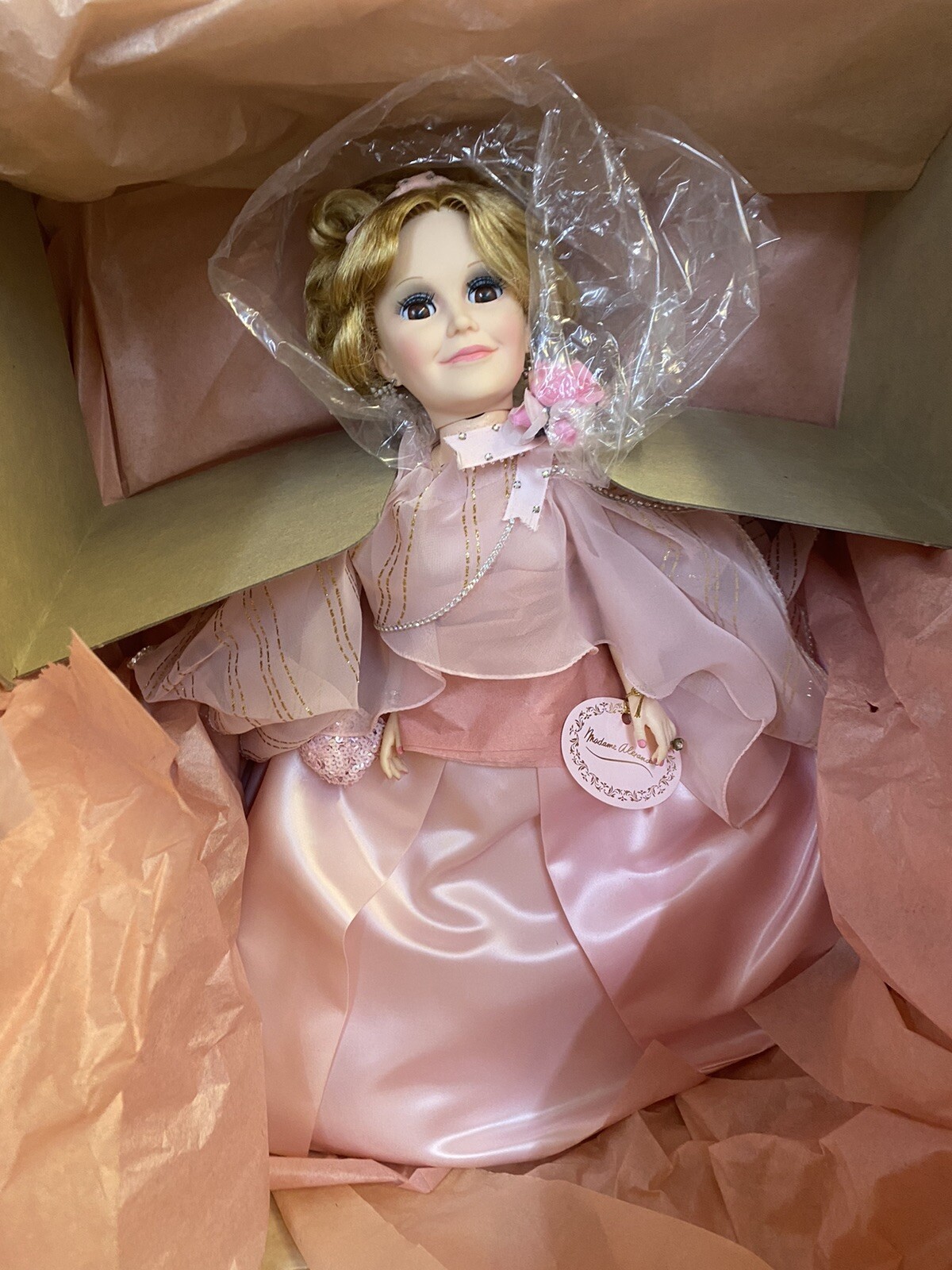 Vtg 1985 Madame Alexander #2290 MADAME ALEXANDER HERSELF 21” Doll Pink Gown NEW