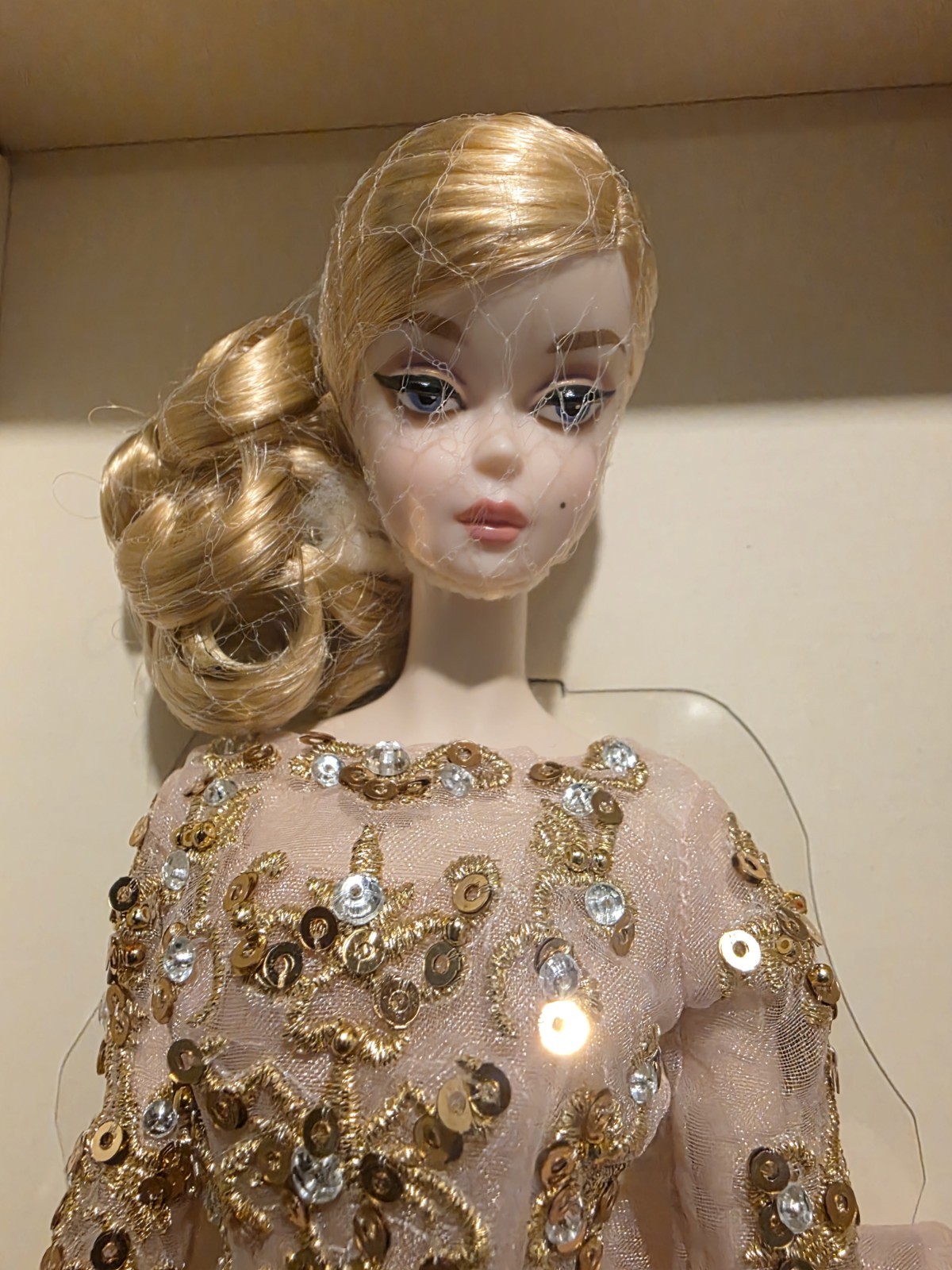16′ Blush & Gold Cocktail Dress~Silkstone Barbie~DWF55