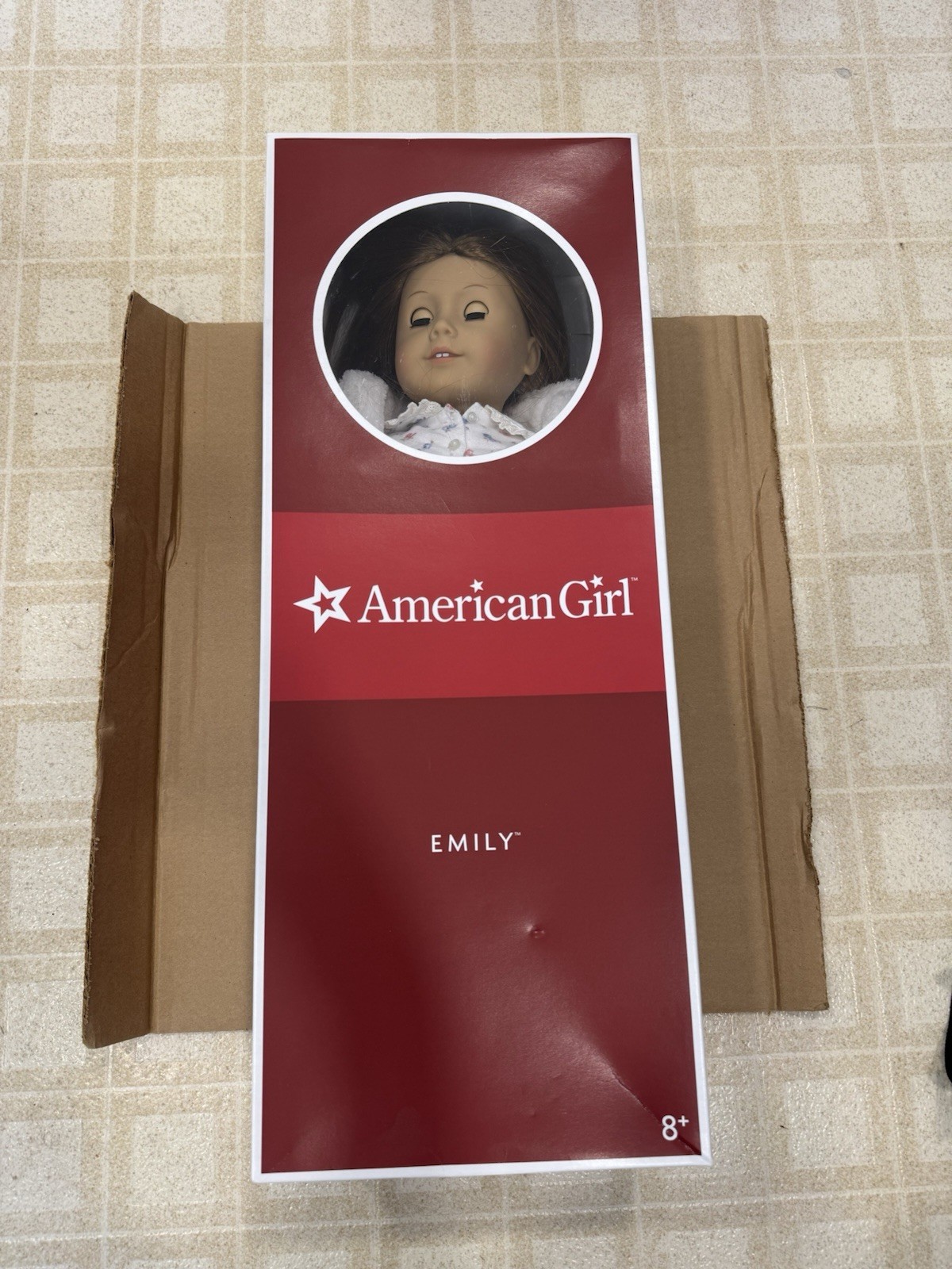 American Girl Emily 18in Historical Doll w/ Outfit, Original Opened Box