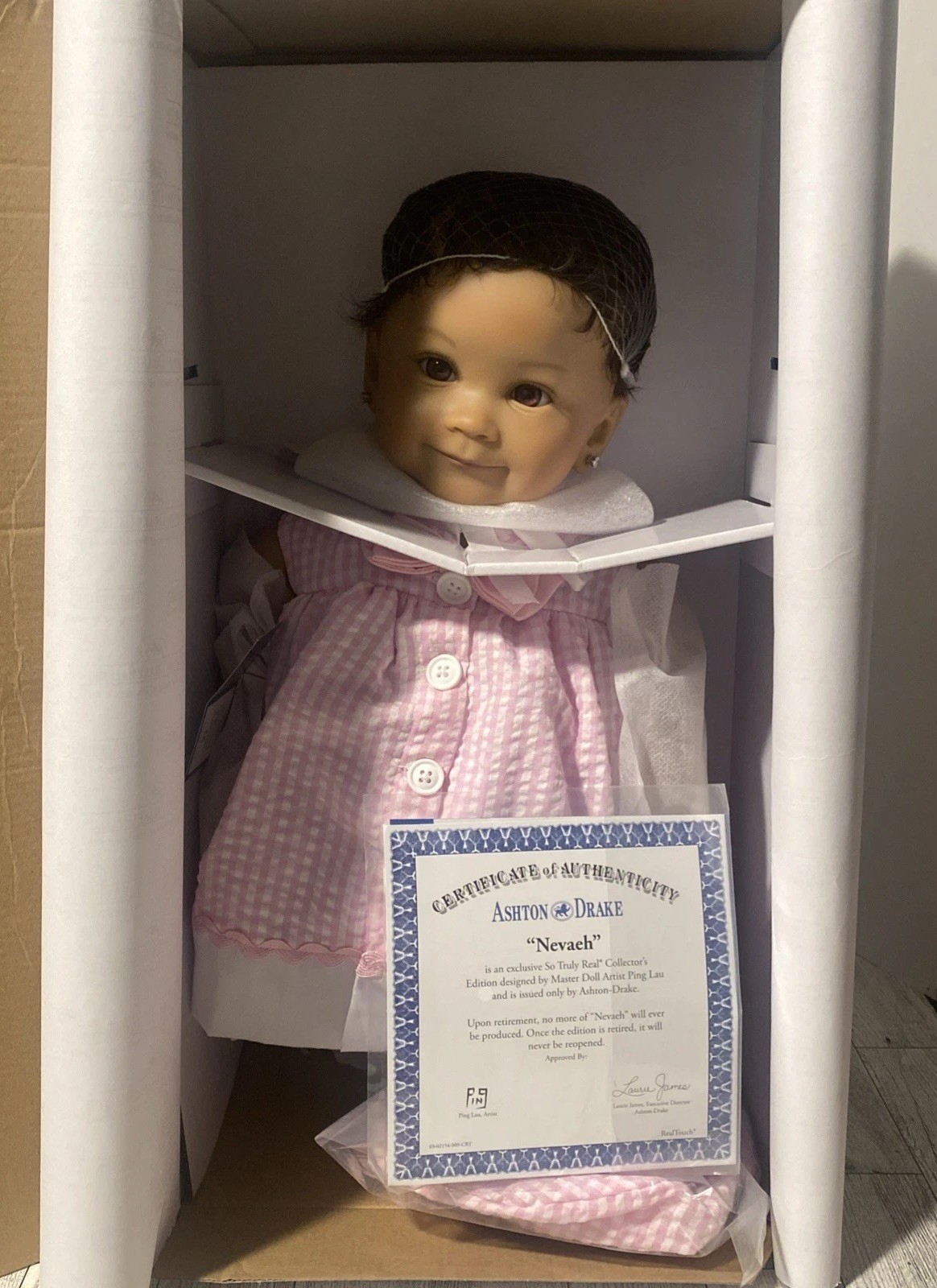 Ashton Drake Nevaeh So Truly Real Baby Doll 9th Annual Baby Photo Contest Winner