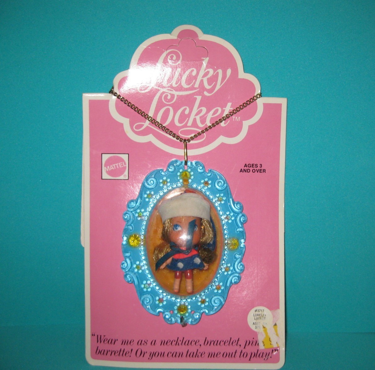 Mattel Liddle Kiddles Lucky Locket Mini Doll Lorelei MOC Never opened