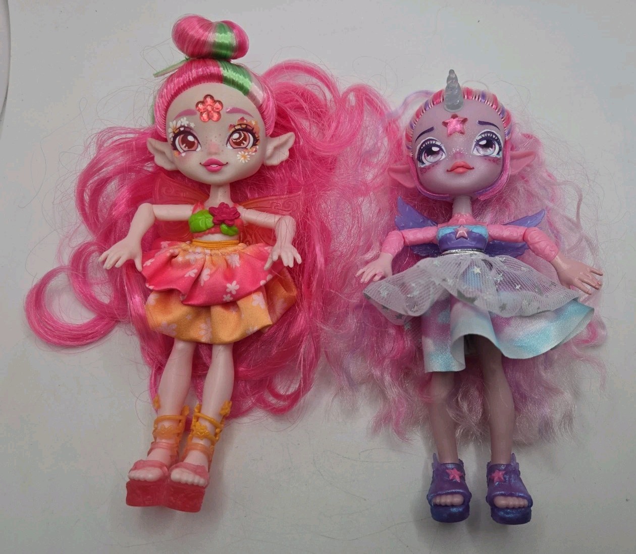 Magic Mixies Pixlings Mini 6” Doll Faye the Fairy & Unia the Unicorn Figures