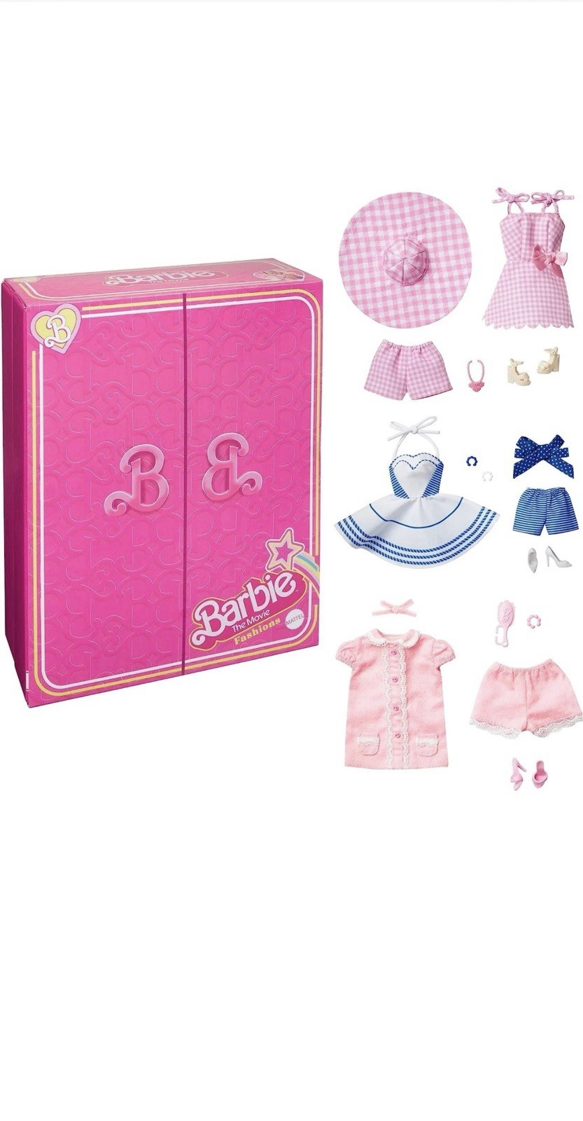 Barbie The Movie Fashion Pack The Pink Outfit With Accessories And Doll……Read!