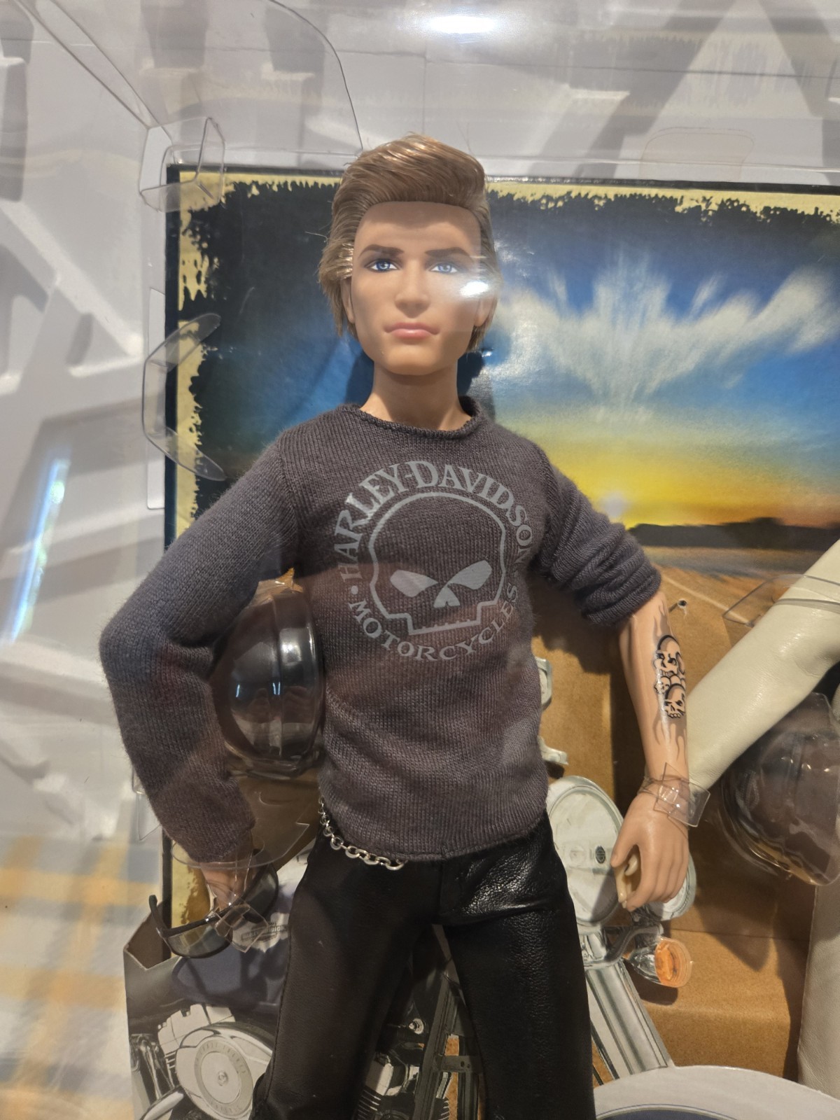 2009 Harley-Davidson Barbie And Ken Pink Label Set Mattel #R9911