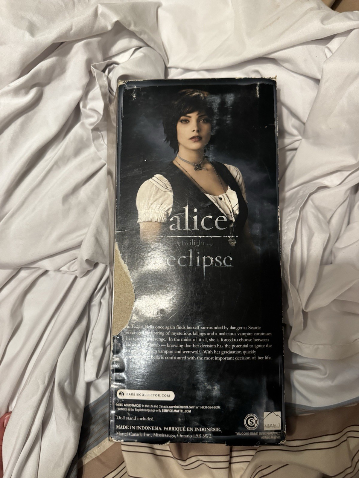 Barbie Alice Twilight Eclipse Saga Doll Pink Label Box