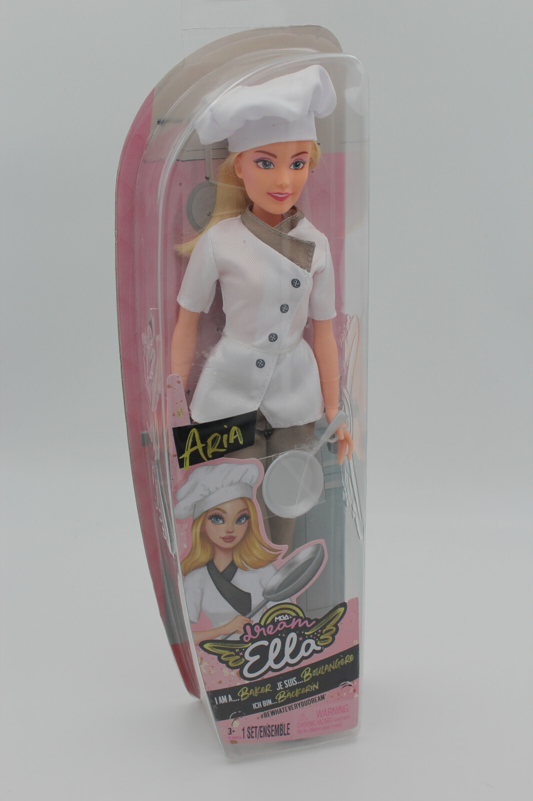 MGA’s Dream Ella I AM A Baker Aria Fashion Doll, Includes Chef Outfit Set New