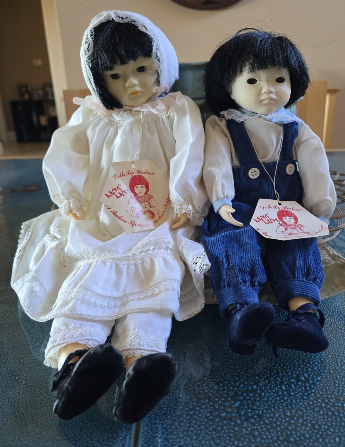Pauline Ling Ling Dolls 18″ and 14″ Asian