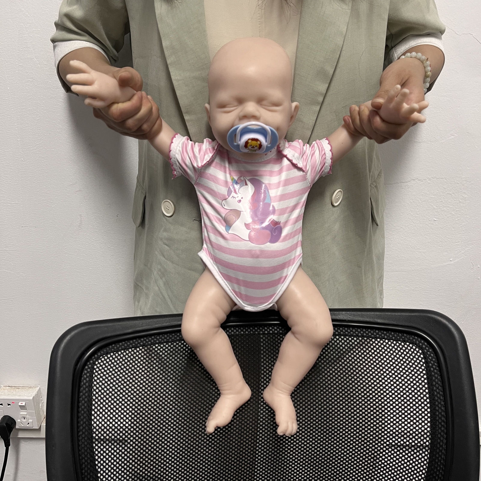 Katie- COSDOLL 18 inch Full Silicone Reborn Baby Girl Doll UNPAINTED Baby Doll