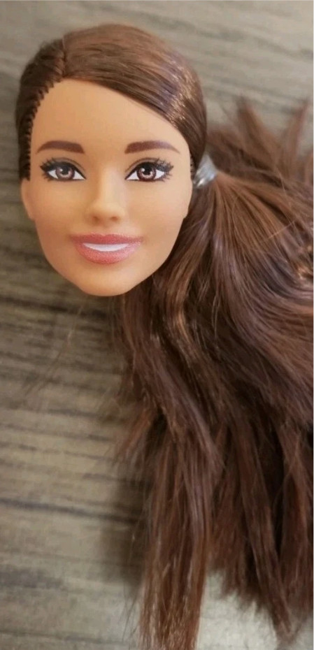 Barbie Boxer Doll Head Rose Tan Skin Ponytail 2024 You Can Be Anything HRG40