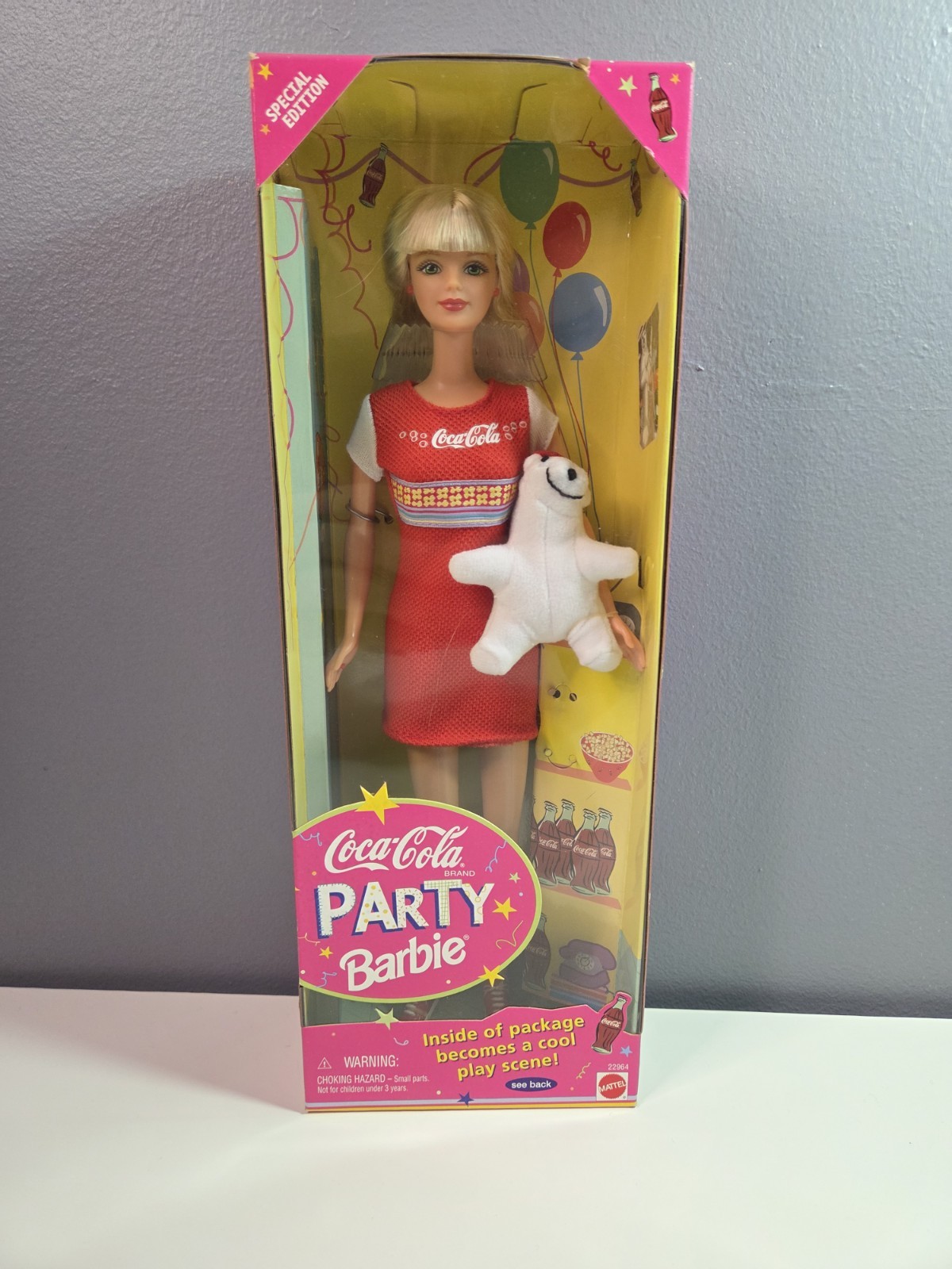 Barbie Coca-Cola Party 1998 Mattel Doll Special Edition #22964 New