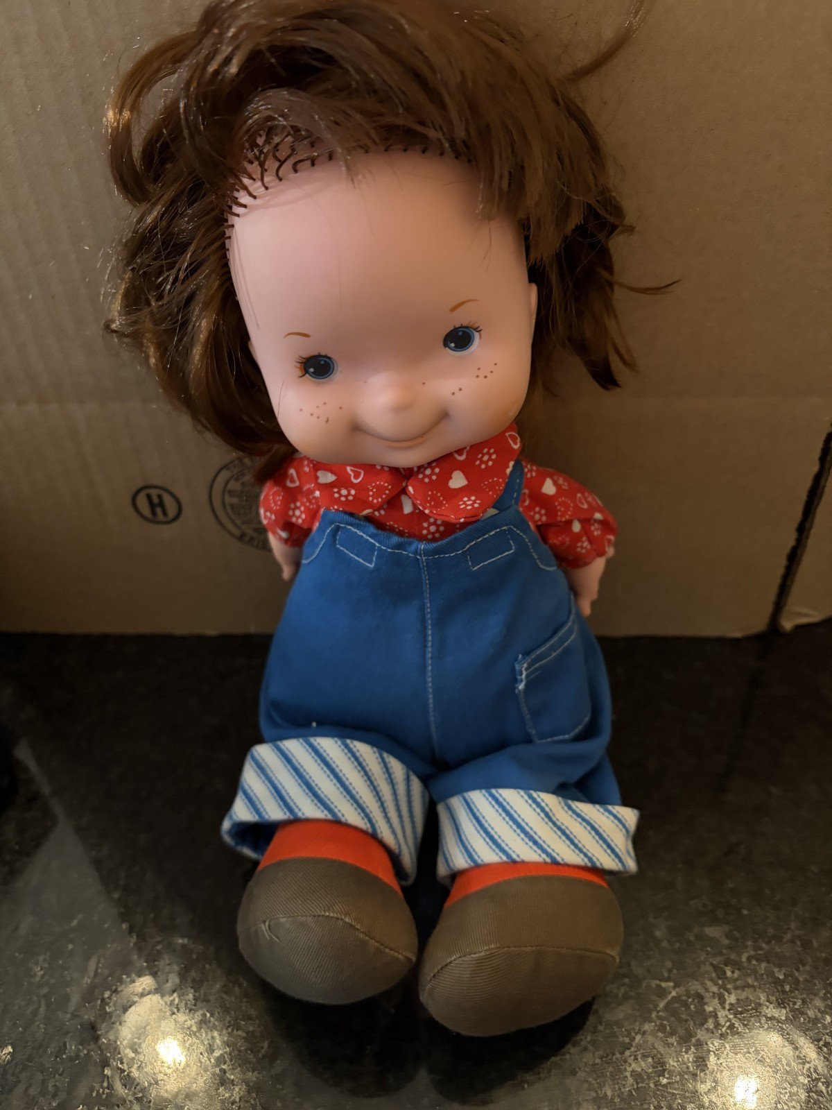 Vintage Fisher Price Audrey LapSitter Doll #203 13″ Original Outfit 1970s
