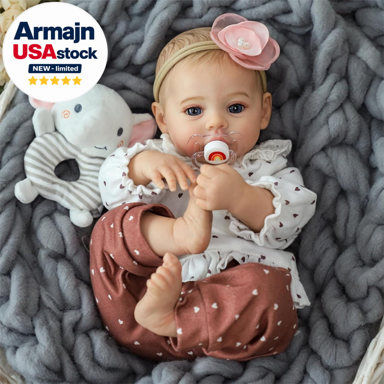 Reborn Baby Dolls – 18 Inch Realistic Baby Doll Girl, Real Life Baby Dolls with