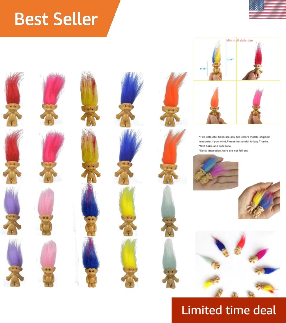 Adorable PVC Troll Dolls Collection – 20PCS Mini Figures for All Occasions