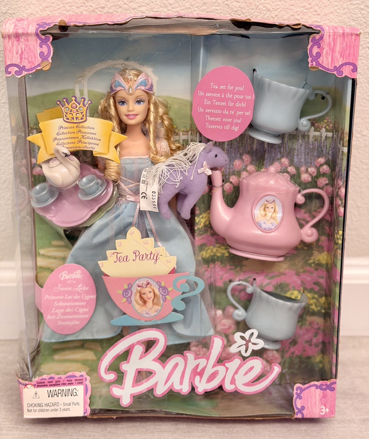 Rare 2004 Barbie Swan Lake Odette Fantasy Tea Party NRFB Collectors Edition