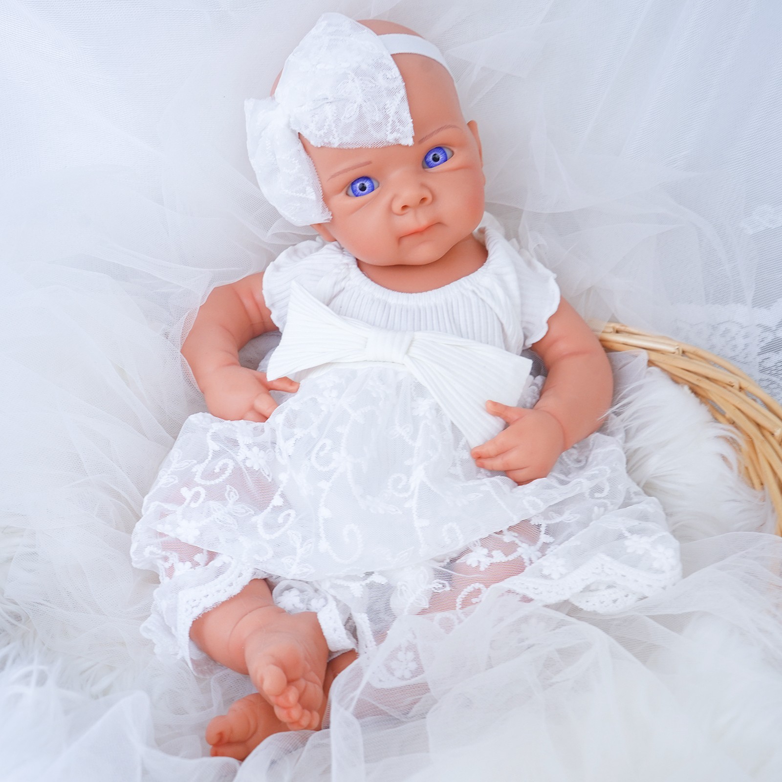 20.1” solid silicone doll silicone reborn doll silicone girl doll toys gifts