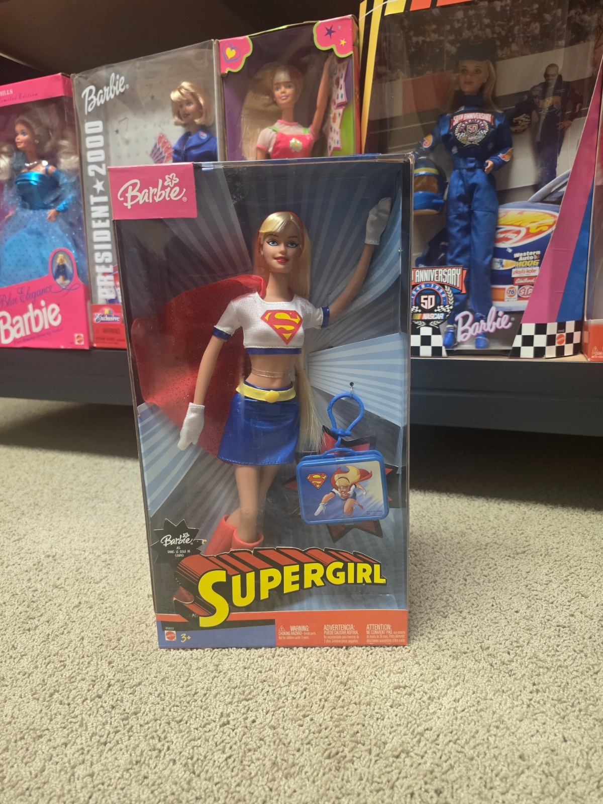 2003 Mattel Barbie as Supergirl Pop Culture Collection doll (model #B5837) featu
