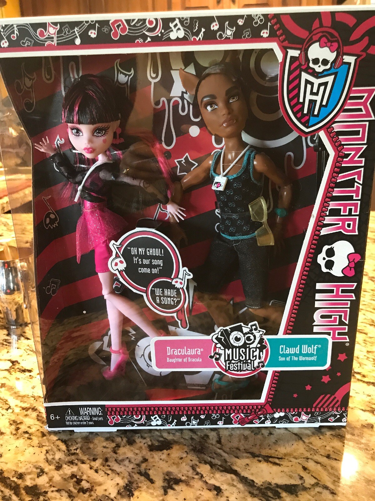 Monster High Draculaura And Clawd Wolf, Music Festival