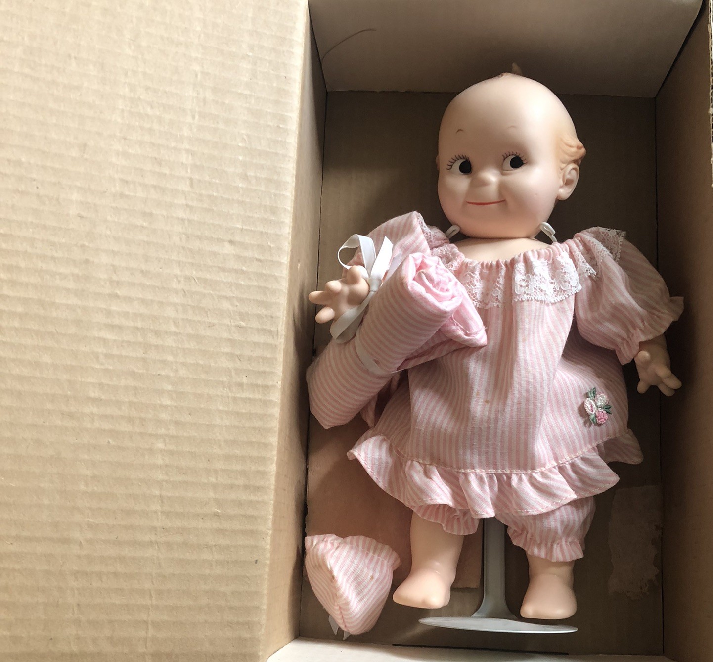 Vintage 1983 Jesco Cameo Kewpie 11″ Baby Doll #2109 By Rose O’Neill in Box