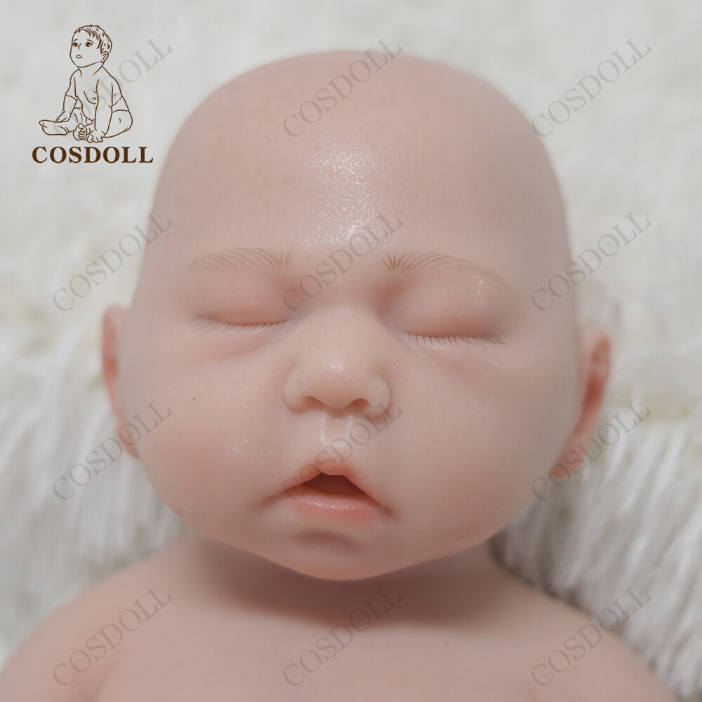 COSDOLL 17.5″Sleeping Newborn Realistic Reborn Baby Doll Full Body Silicone Girl