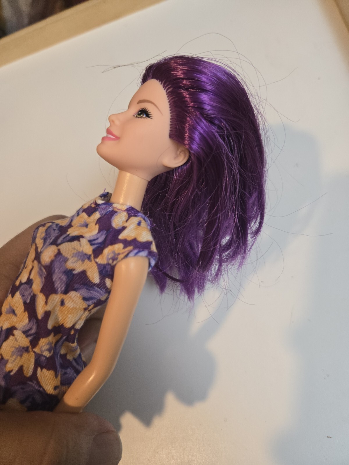 Barbie Fashionistas Doll Purple Hair Mattel Redress Restyle Ooak C203