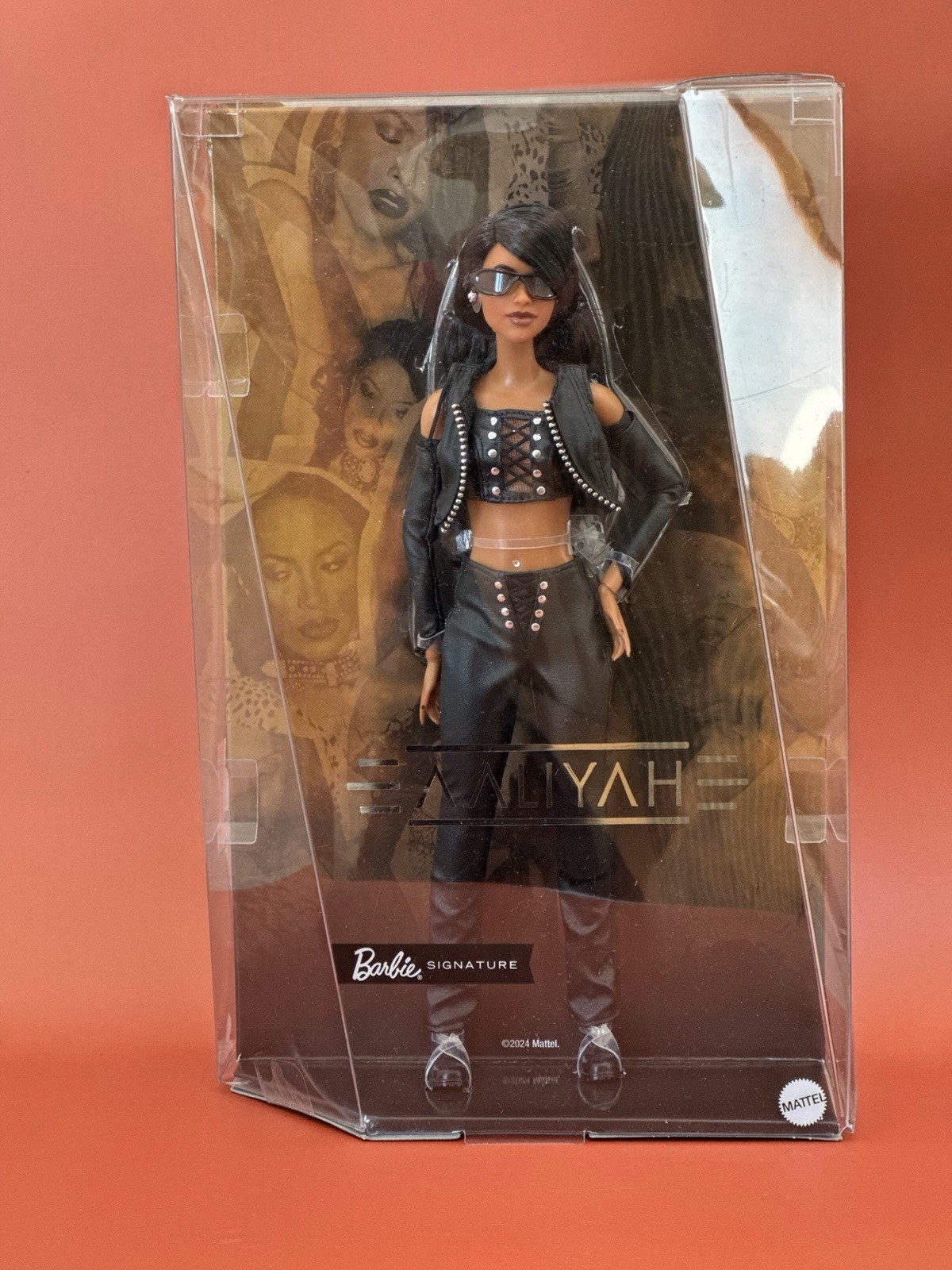 Barbie Signature Aaliyah Collectible Doll 11.5″ Black Faux Leather Outfit NEW