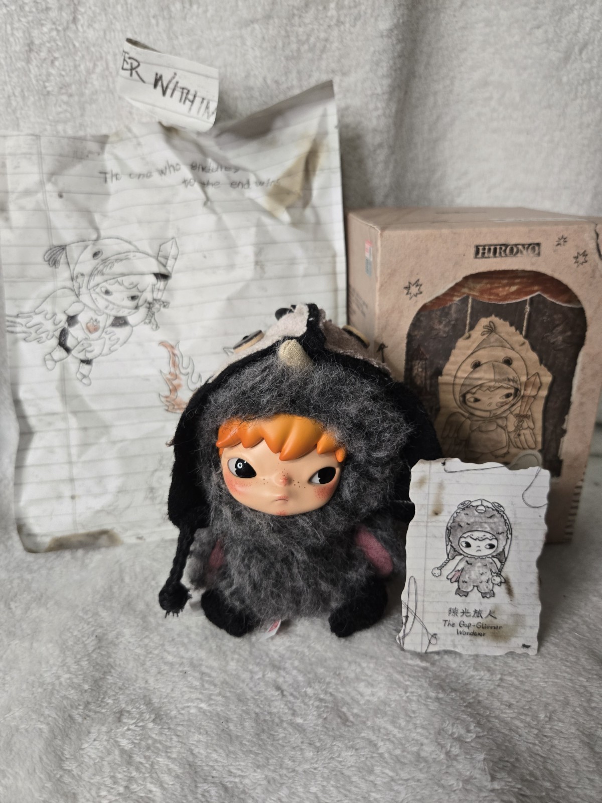 Pop Mart Hirono Mist-Walker Series plush “The Gap-Glimmer Wanderer”