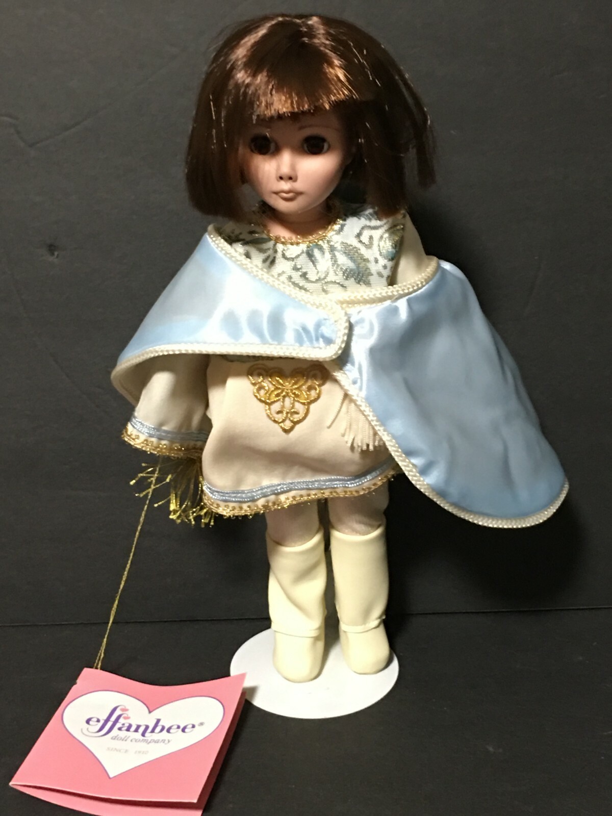 Vintage EFFANBEE CAMELOT COLLECTION doll LANCELOT w/ tags and stand