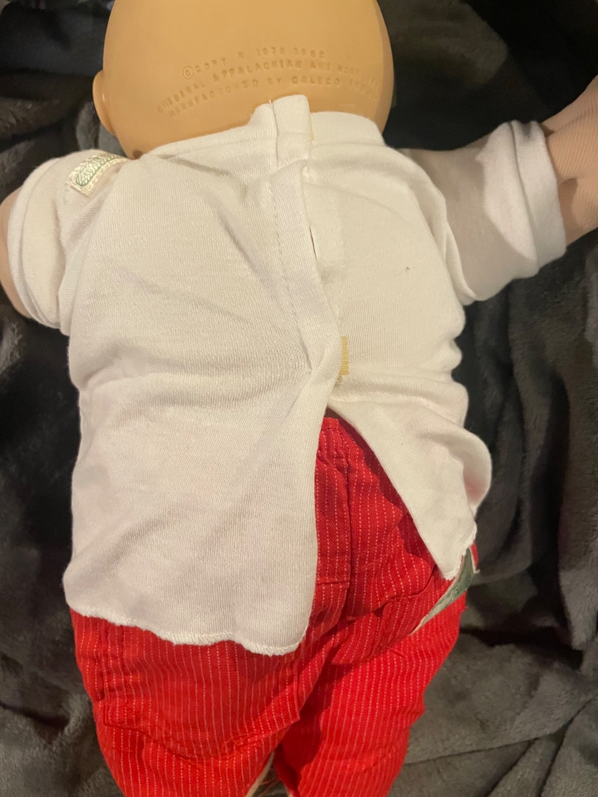Cabbage Patch Kids Doll Bald Boy Blue Eyes KT HM1 1985 in HTF Jacket Jeans Top