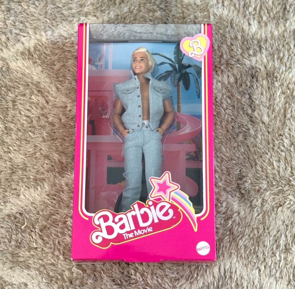 NEW | Barbie The Movie Ken Doll – Wearing Denim Matching Set | FACTORY SEALED!