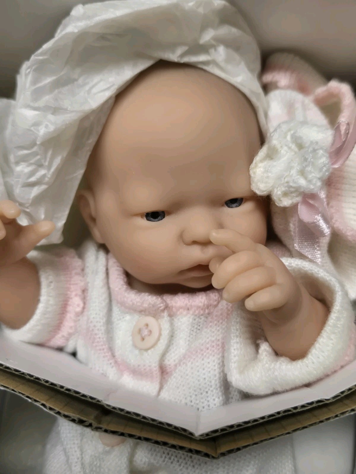 Vintage 1992 For Keeps! Berengeur 9.5″ Baby Girl Doll-Soft Vinyl-In Box #18420