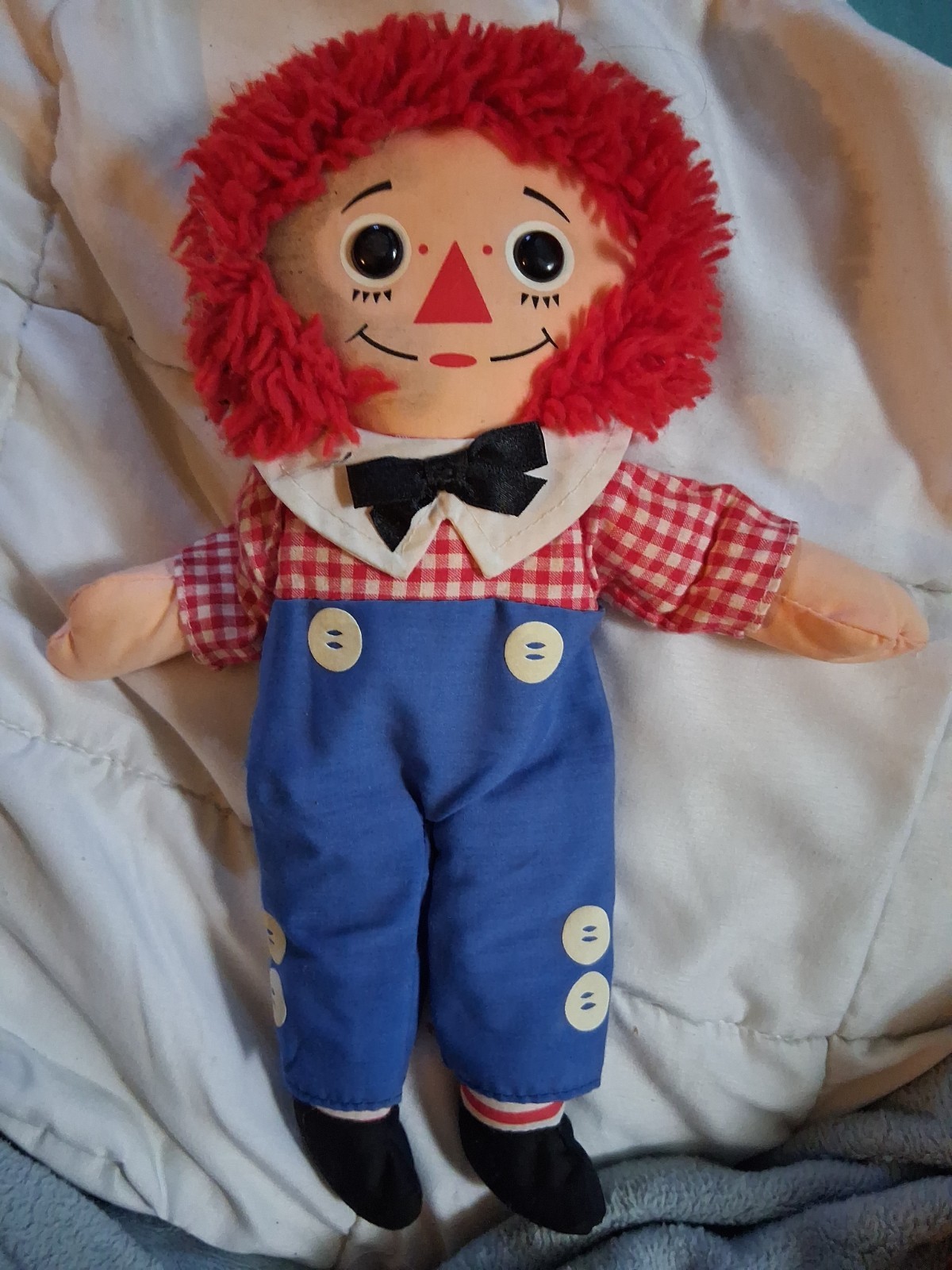Vintage VTG Playskool Raggedy Ann & ANDY BOY PLUSH TOY Stuffed Rag Doll 1987 HTF