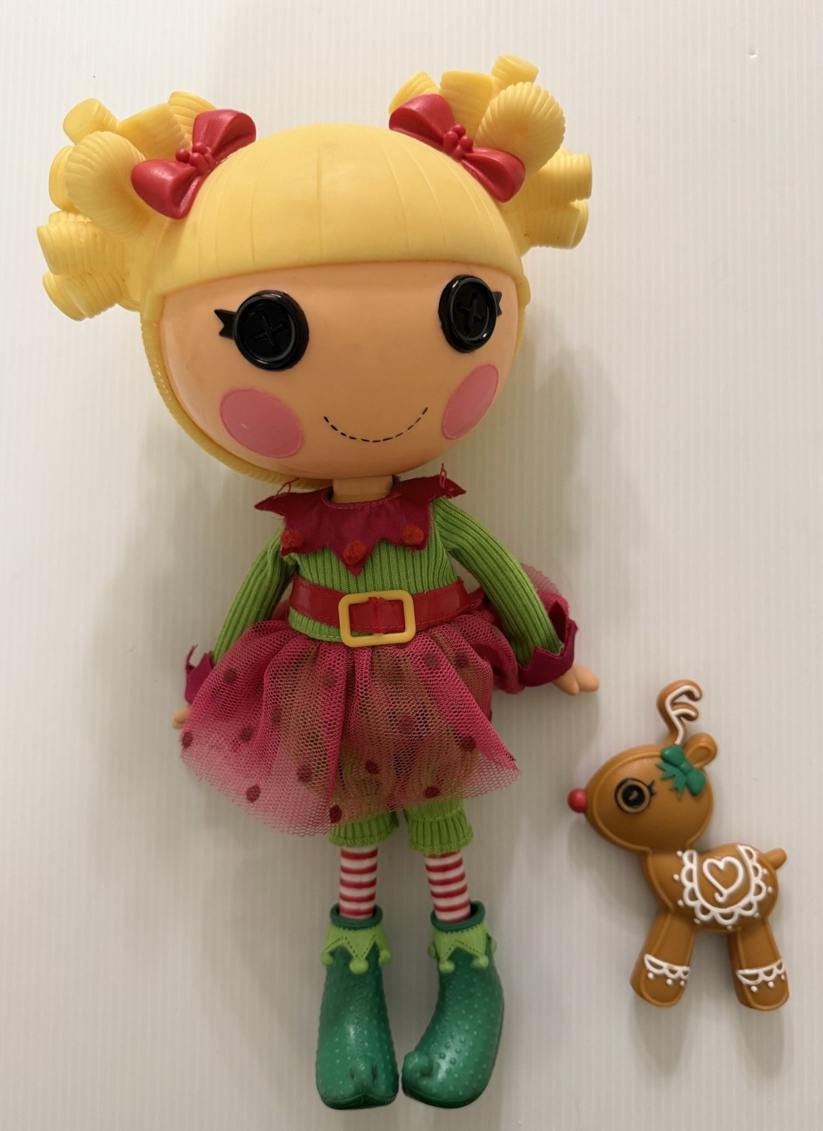Lalaloopsy Holly Sleighbells & Pet Gingerbread Reindeer – Full Sized Doll (2009)