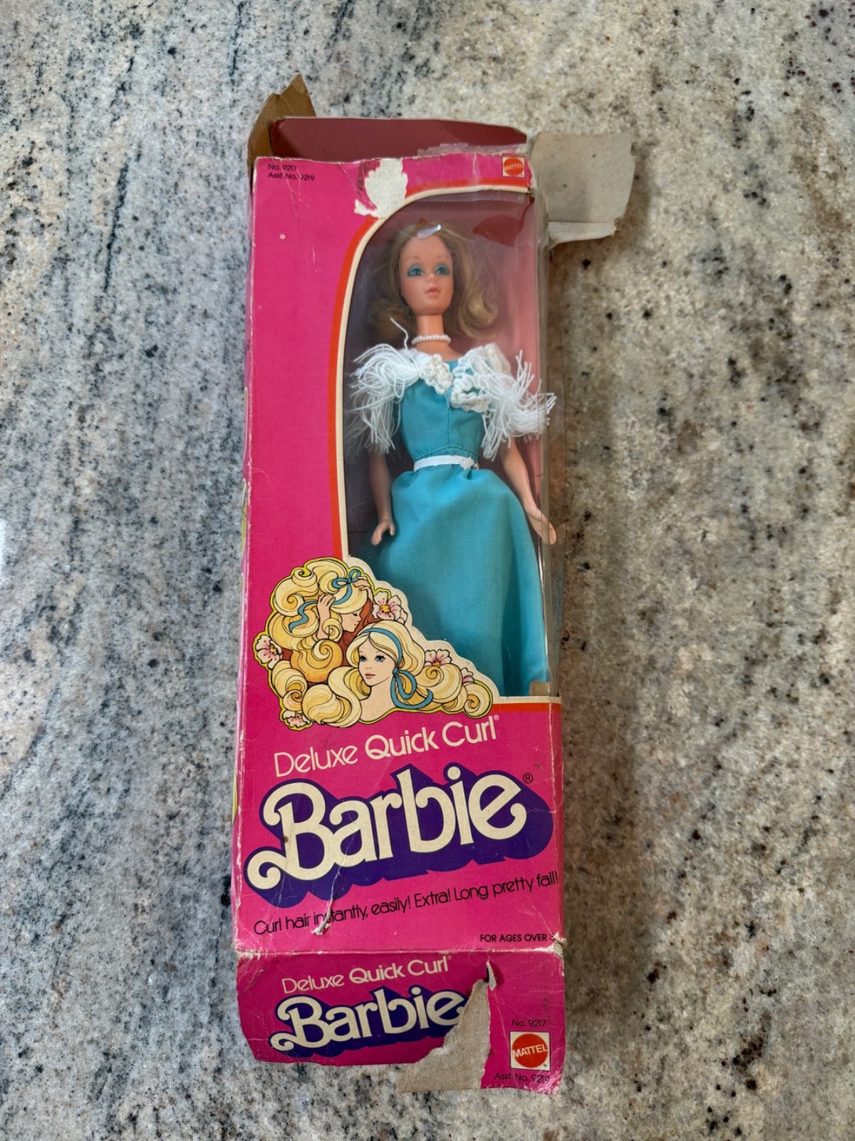 Vintage 1975 / 1976 Mattel 11.5″ Fashion Doll – Deluxe Quick Curl Barbie #9217