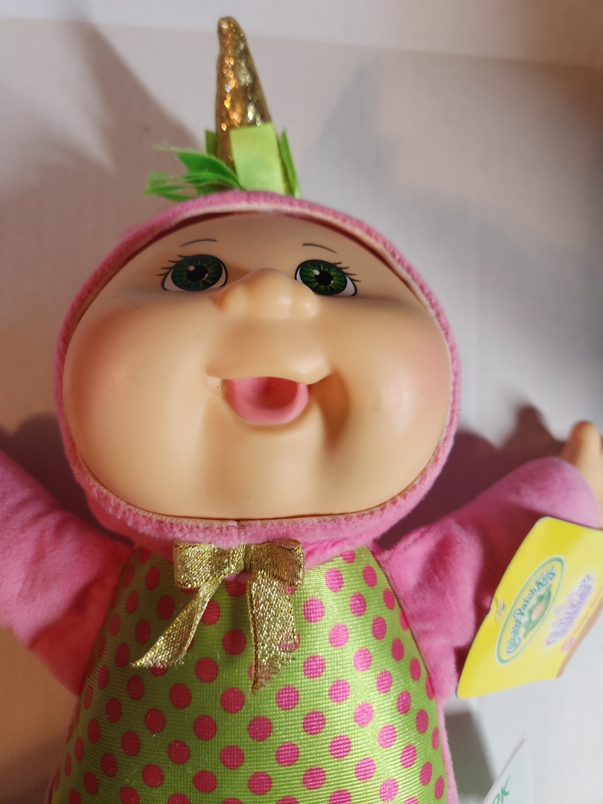 Cabbage Patch Kids Fantasy Friends Reign Unicorn #227 Pink & Green with Tags
