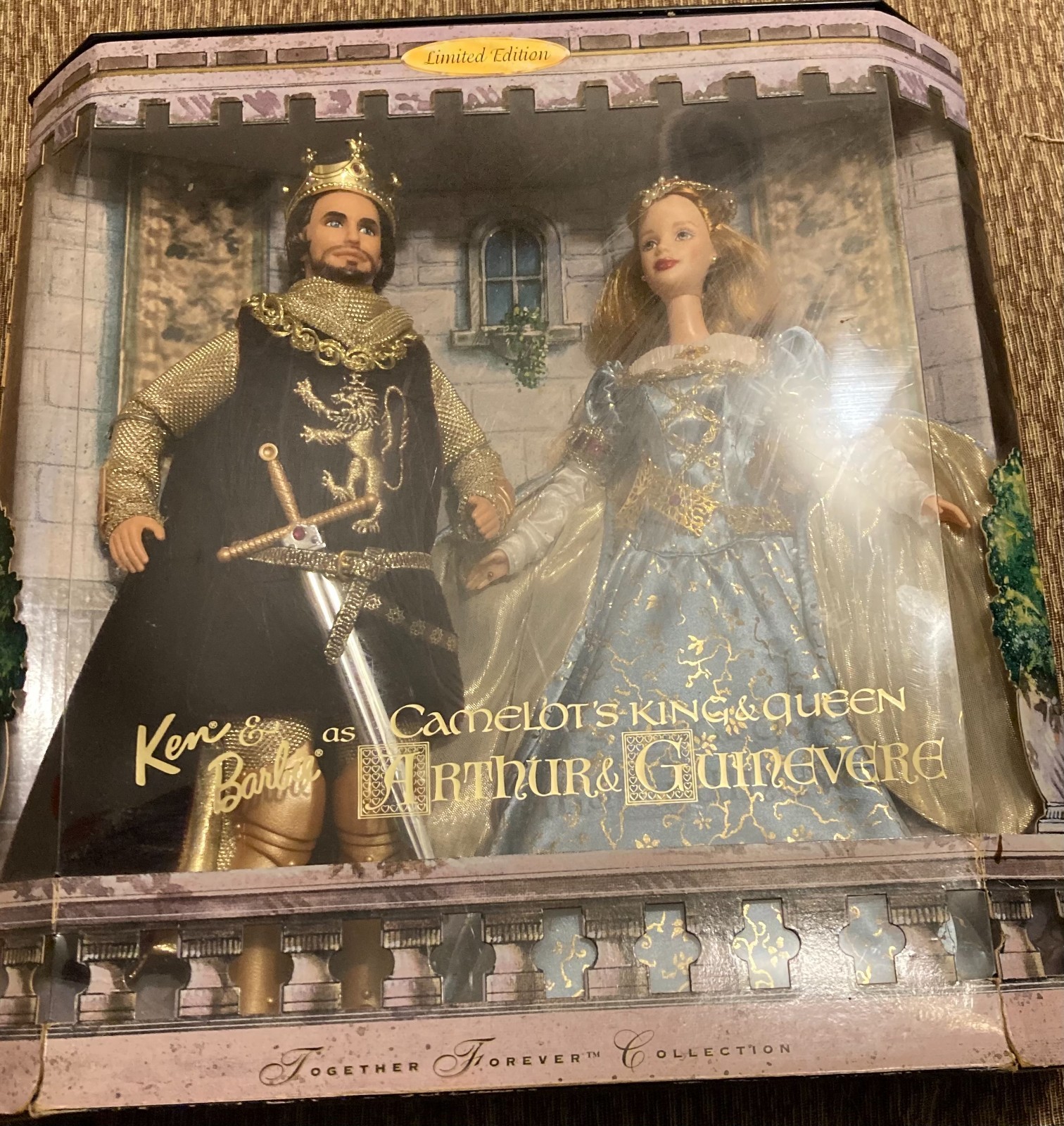 KEN & BARBIE as Camelot’s KING ARTHUR & QUEEN GUINEVERE DOLLS MATTEL NRFB 1999