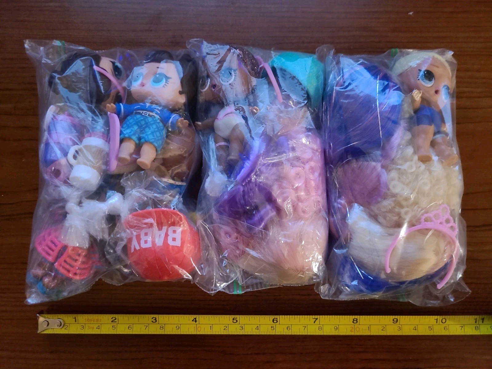 LOL Surprise Baby Doll Figures Heads Hats Wigs Curly Straight Pink Blond Hair