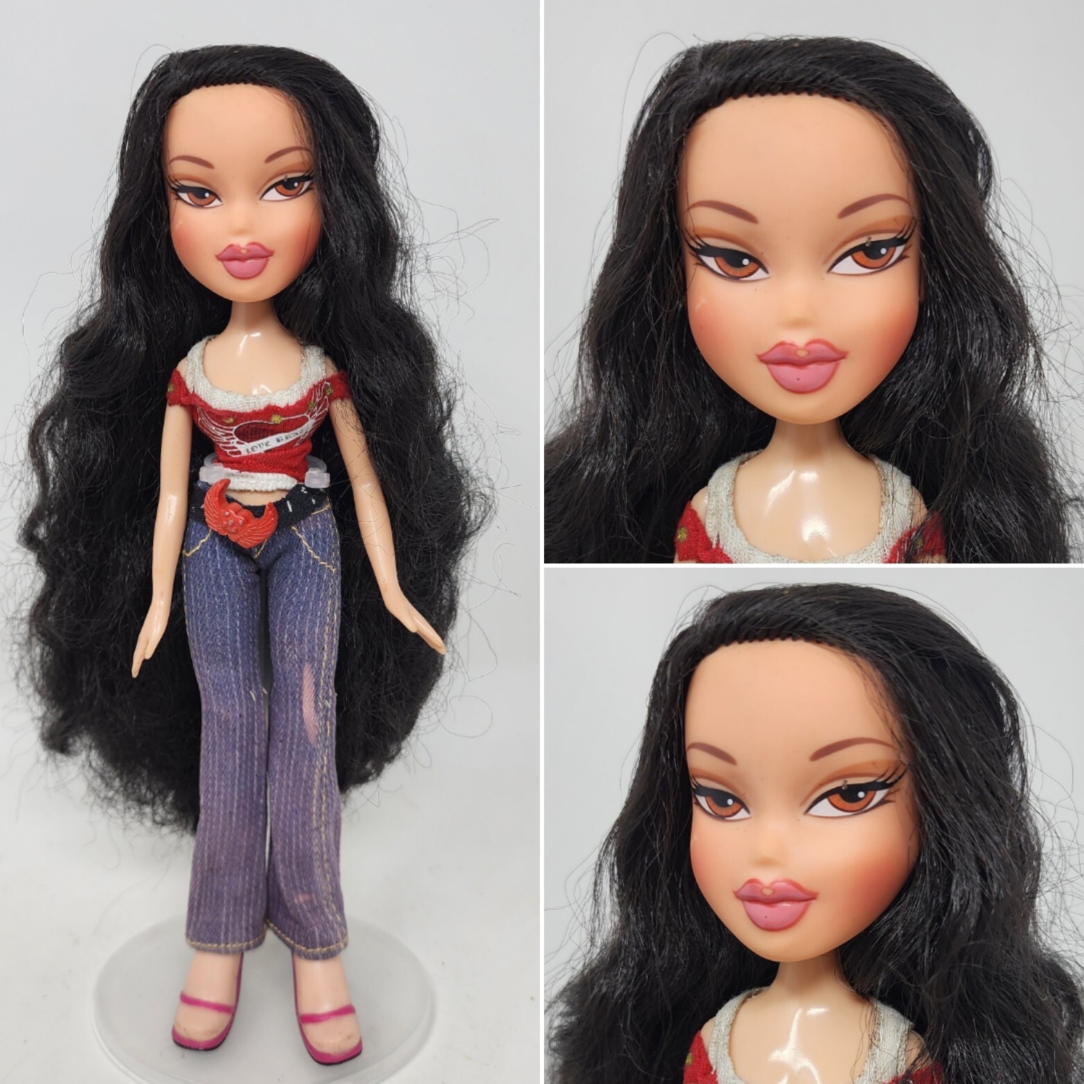 MGA Bratz Friend Doll Brown Eyes Long Wavy Hair Asian Nude Lip Beautiful HTF