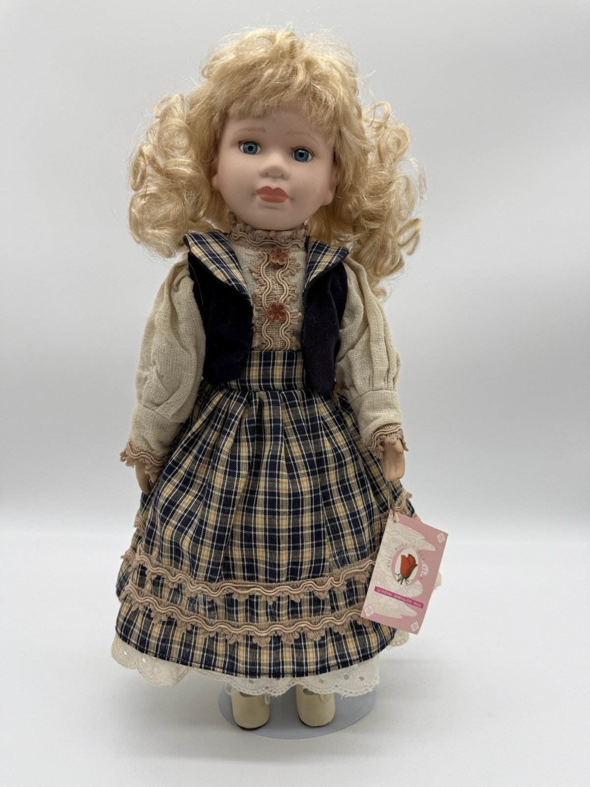 The Rose Collection 16″ Genuine Porcelain Doll PAMELA Limited Edition with COA