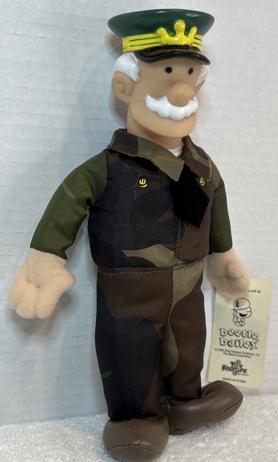 Vintage 2004 Beetle Bailey General Halftrack plush – New With Tags