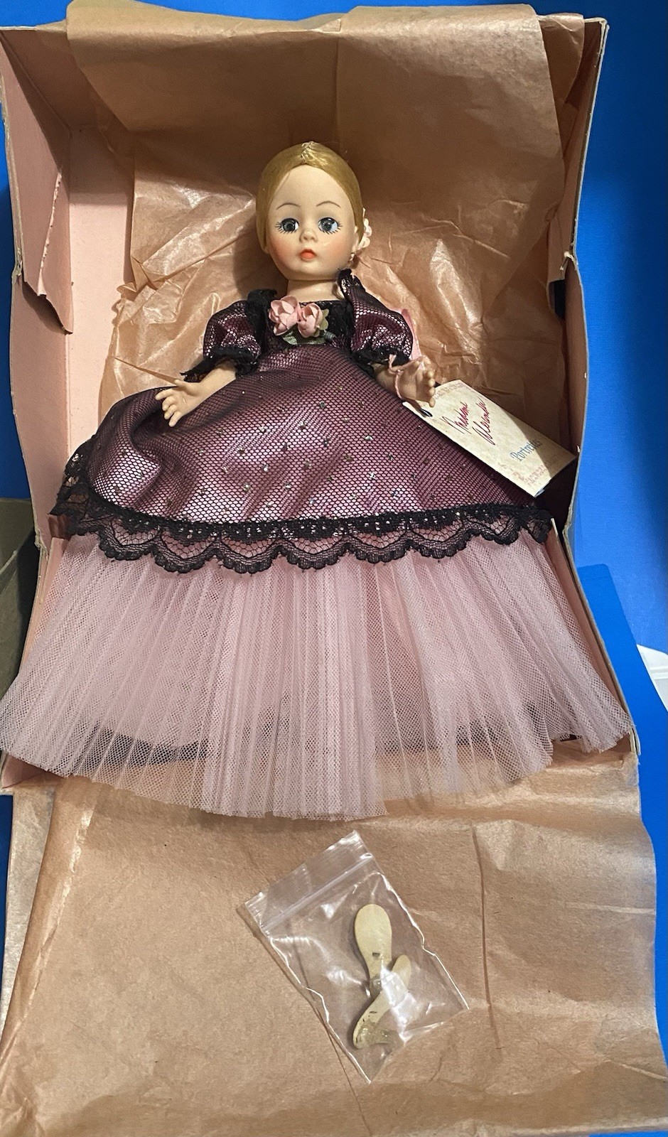 Vintage Madame Alexander Portrettes Rosette 9” Doll Original Box & Tag