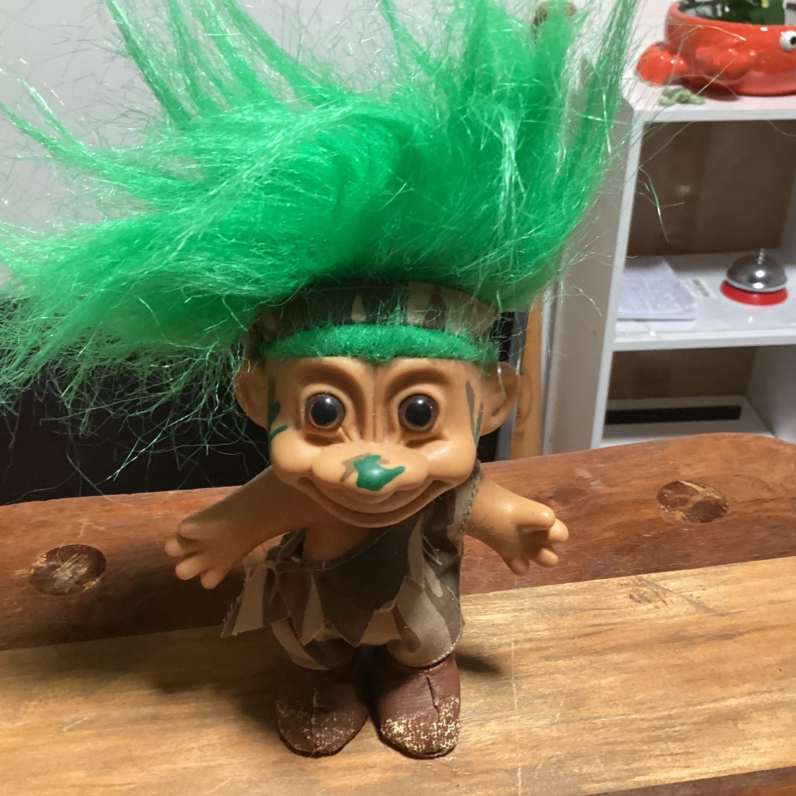 Lucky Troll Doll Jungle Tarzan Camouflage Loin Cloth Headband Camo Face Paint