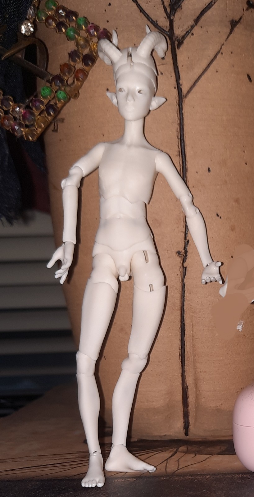 Artist doll resin bjd 1/12 Dollhouse Size 3d Resin In USA NEW