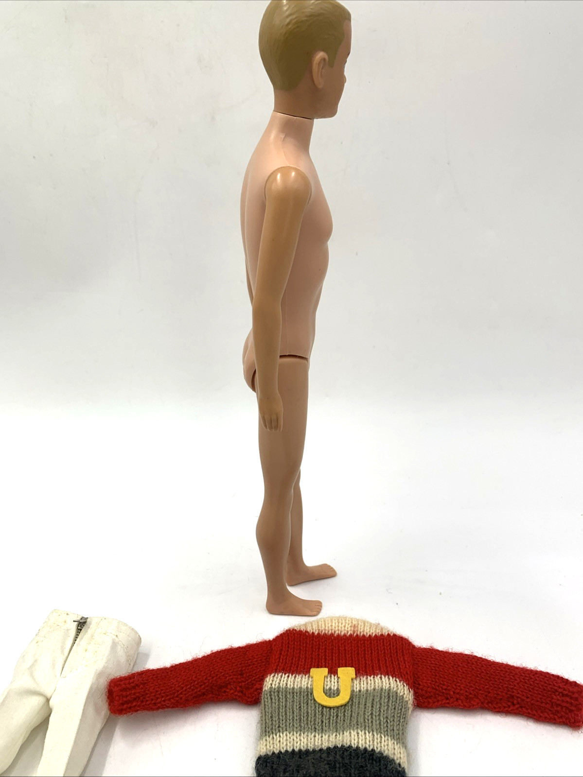 Vintage 750 Molded Hair Straight Leg Ken Barbie Doll w/ #770 Campus Hero Outfit