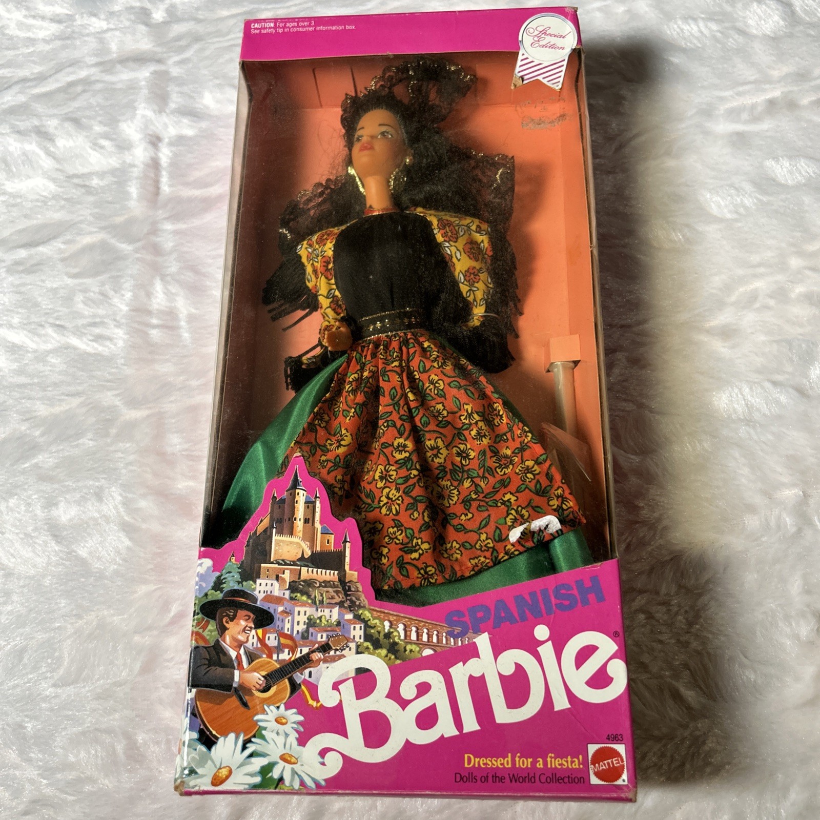 Dolls of the World Spanish Barbie Doll 1991 Mattel 4963